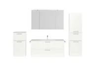 Atlas Ensemble sous vasque avec miroir et colonnes 1