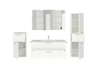 Atlas Ensemble sous vasque avec miroir et colonnes 2