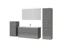 Atlas Ensemble sous vasque avec miroir et colonnes 5