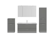 Atlas Ensemble sous vasque avec miroir et colonnes 1