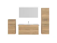 Atlas Ensemble sous vasque avec miroir et colonnes 1