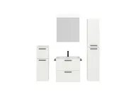 Atlas Ensemble sous vasque avec miroir et colonnes 1