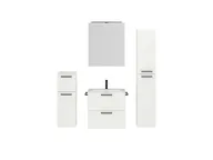 Atlas Ensemble sous vasque avec miroir et colonnes 1