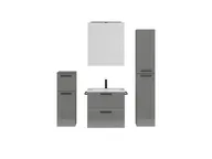 Atlas Ensemble sous vasque avec miroir et colonnes 1