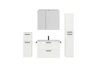 Atlas Ensemble sous vasque avec miroir et colonnes 1