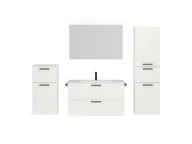 Atlas Ensemble sous vasque avec miroir et colonnes 1