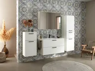 Atlas Ensemble sous vasque avec miroir et colonnes 0