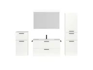 Atlas Ensemble sous vasque avec miroir et colonnes 1