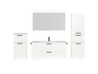 Atlas Ensemble sous vasque avec miroir et colonnes 1