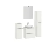 Atlas Ensemble sous vasque avec miroir et colonnes 3