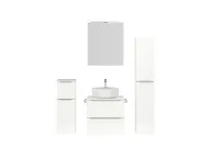 Atlas Ensemble sous vasque avec miroir et colonnes 1