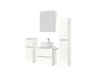 Atlas Ensemble sous vasque avec miroir et colonnes 5