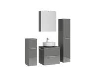 Atlas Ensemble sous vasque avec miroir et colonnes 3