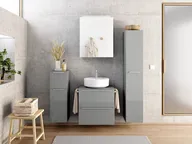 Atlas Ensemble sous vasque avec miroir et colonnes 0