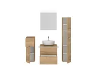 Atlas Ensemble sous vasque avec miroir et colonnes 2