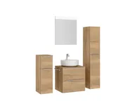 Atlas Ensemble sous vasque avec miroir et colonnes 3