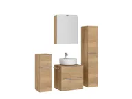 Atlas Ensemble sous vasque avec miroir et colonnes 3