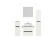 Atlas Ensemble sous vasque avec miroir et colonnes 1