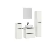 Atlas Ensemble sous vasque avec miroir et colonnes 3