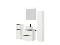 Atlas Ensemble sous vasque avec miroir et colonnes 5