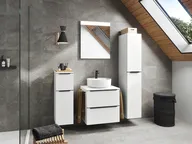 Atlas Ensemble sous vasque avec miroir et colonnes 0