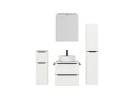 Atlas Ensemble sous vasque avec miroir et colonnes 1