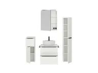 Atlas Ensemble sous vasque avec miroir et colonnes 2