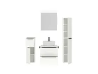 Atlas Ensemble sous vasque avec miroir et colonnes 2