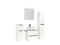 Atlas Ensemble sous vasque avec miroir et colonnes 3