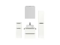 Atlas Ensemble sous vasque avec miroir et colonnes 1