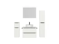 Atlas Ensemble sous vasque avec miroir et colonnes 1