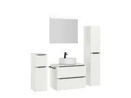 Atlas Ensemble sous vasque avec miroir et colonnes 3