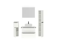 Atlas Ensemble sous vasque avec miroir et colonnes 1