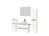 Atlas Ensemble sous vasque avec miroir et colonnes 4