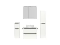 Atlas Ensemble sous vasque avec miroir et colonnes 1