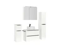 Atlas Ensemble sous vasque avec miroir et colonnes 3