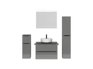 Atlas Ensemble sous vasque avec miroir et colonnes 1
