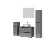 Atlas Ensemble sous vasque avec miroir et colonnes 5