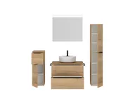 Atlas Ensemble sous vasque avec miroir et colonnes 3