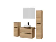 Atlas Ensemble sous vasque avec miroir et colonnes 6