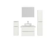 Atlas Ensemble sous vasque avec miroir et colonnes 1