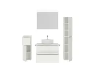 Atlas Ensemble sous vasque avec miroir et colonnes 2