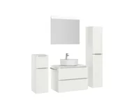 Atlas Ensemble sous vasque avec miroir et colonnes 3