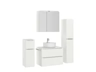 Atlas Ensemble sous vasque avec miroir et colonnes 3