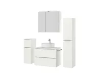 Atlas Ensemble sous vasque avec miroir et colonnes 5