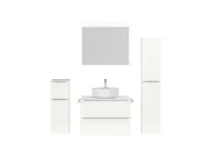 Atlas Ensemble sous vasque avec miroir et colonnes 0