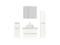 Atlas Ensemble sous vasque avec miroir et colonnes 1