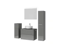 Atlas Ensemble sous vasque avec miroir et colonnes 5