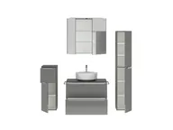 Atlas Ensemble sous vasque avec miroir et colonnes 2