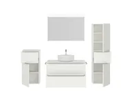 Atlas Ensemble sous vasque avec miroir et colonnes 2